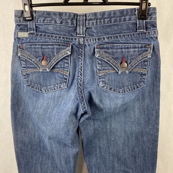Cruel Girl Denim Jeans 5 Long 5L Boot Cut Button Flap Pockets - Picture 6 of 15